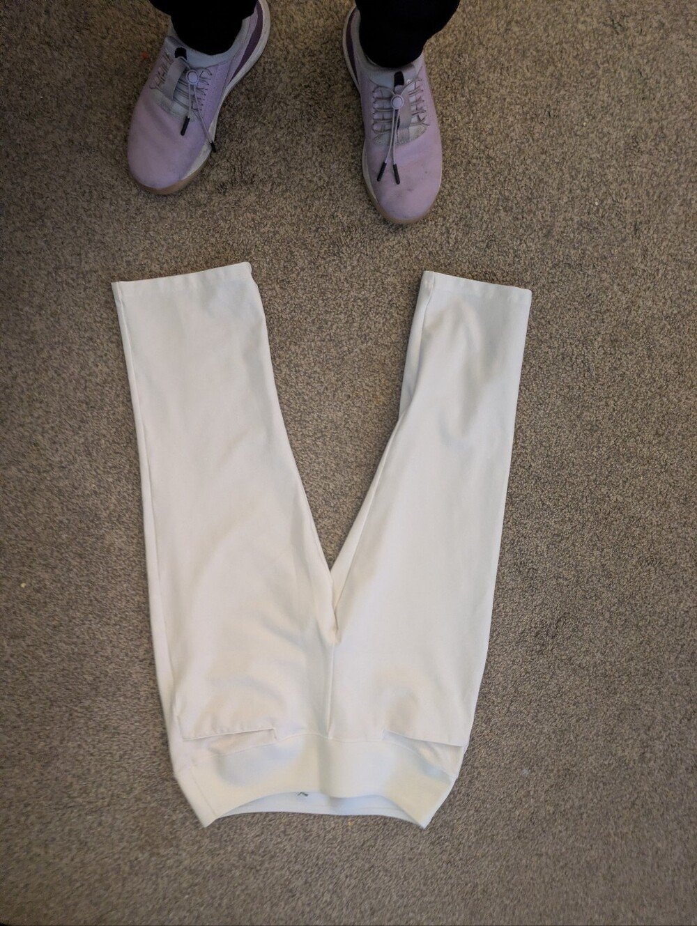 Cropped White Pants
